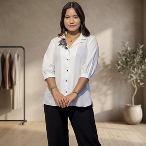 Chemise élégante pour femmes, boutonnée, confortable, décontractée, formelle, à manches longues, acheter directement auprès du fournisseur - Product Image 2