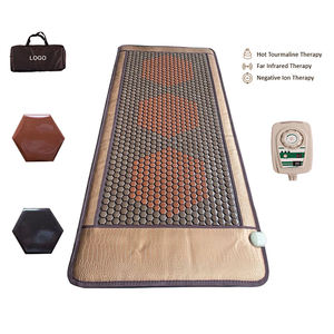 Pop Relax Spa Hot Stone Gezondheidszorg Koreaanse Infrarood Verwarming Pad Verlichten Pijnmat Thermische <span class=keywords><strong>Jade</strong></span> <span class=keywords><strong>Massage</strong></span> Bed Toermalijn Matras - Product Image 4