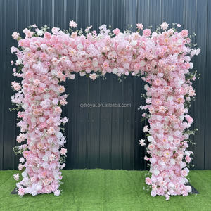 Arco rosa quadrato artificiale composizioni floreali arco respiro bambino sfondo matrimonio e fidanzamento - Product Image 5