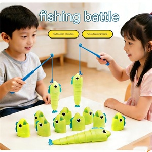 Juego de Pesca de Plástico Bao Han para 2 Jugadores, Juego de Apilamiento para Estimular el Cerebro, 10 Piezas, Juegos de Mesa para Niños y Adultos - Product Image 3