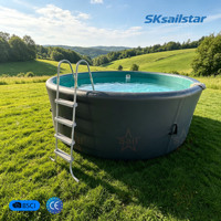 Piscine hors sol gonflable de 5 m de diamètre, profondeur 1,5 m, piscine ronde pour la famille, baignade estivale