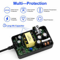 Adaptador de Corriente KYT para Laptop, 24V 24W CA, Enchufe UK, 1A, Carga Rápida, con Protección Contra Cortocircuitos, Material de PC