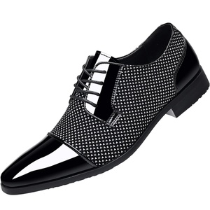 Men's PU Oxford <b>Dress</b> Shoes Pointed Toe Waterproof British Korean Version Comfortable Autumn Wedding Slip-on Breathable - Product Image 1