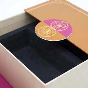 Cajas de regalo de cartón corrugado de laminación mate únicas personalizadas, impresión en relieve suministrada por la fábrica para materiales reciclados de Luna - Product Image 6