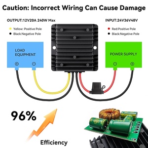 <span class=keywords><strong>Convertisseur</strong></span> de fréquence simple Calculus C60J12V20A5L 20A 50/60Hz 24V/36V/48V 12V IP68 étanche en alliage d'aluminium pour applications électriques - Product Image 4