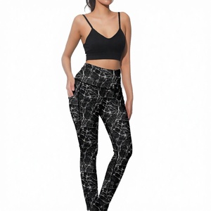 Lets Find Casual Breathable Soft High Waisted <b>Tummy</b> <b>Control</b> Fitness Yoga Pants Pockets Plus-Size Women's Customized Leggings - Product Image 3