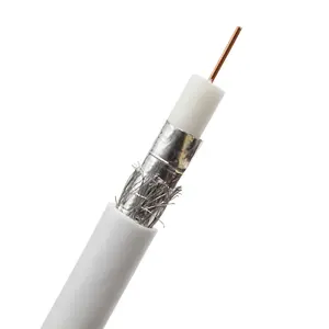 RG6 2C coaxial cable CCTV CATV Antenna jelly filled rg6u copper 1.0mm 100m 250m 305m cable coaxial rg6