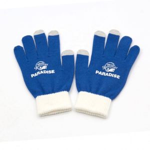 ขายตรงจากโรงงาน ถุงมือถักแฟชั่นหน้าหนาวแบบสัมผัสหน้าจอได้ อุ่นสบาย - Product Image 4