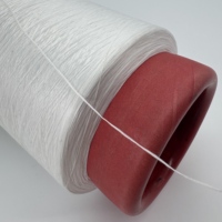 Fil 100% Polyester DTY 150D/144F de Haute Qualité à Prix Abordable, Blanc Brut Semi-terne, Torsion S, Grade AA SIM pour la Couture