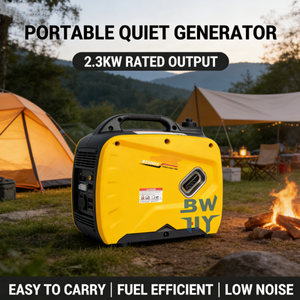 Generador de Gasolina Silencioso con <span class=keywords><strong>Inversor</strong></span> de Bajo Consumo de Combustible, 2300W/2500W, 50Hz/60Hz, 220/240V, Precio Bajo de Fábrica Original - Product Image 1