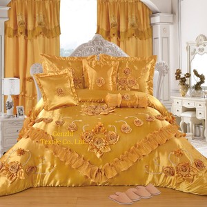 <span class=keywords><strong>2025</strong></span> Mới 10 Miếng Đám Cưới Thiết Lập <span class=keywords><strong>Quilt</strong></span> Bộ Với Phù Hợp Với Rèm Cửa Vua Kích Thước Comforter Bộ Đồ Giường <span class=keywords><strong>Set</strong></span> & Cổ Cuộn - Product Image 6