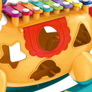 Gros cheval de Blocs De Construction Éducatifs jouets musicaux bébé avec Frapper Piano - Product Image 4