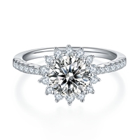 Bague en diamant lancanite 2022, bague pour amour, excellente coupe, nouvelle collection 925