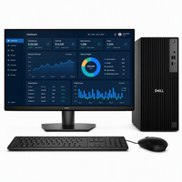 Vente en gros d'ordinateurs de bureau Dell Pro QCT1250 avec processeur Core I3 I5 I7 de 14e génération, 16 Go de RAM, SSD de 512 Go, écran de 21,5, 23,8 ou 27 pouces, ensemble complet