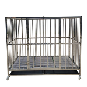 EUR VET yüksek kalite katlanabilir paslanmaz köpek kafesi veteriner ekipmanları Pet katlanır kafes marka yeni klinik için - Product Image 3