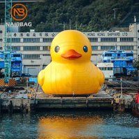 Canard gonflable géant pour l'eau, flotteur géant gonflable, canards en caoutchouc géants jaunes pour la location