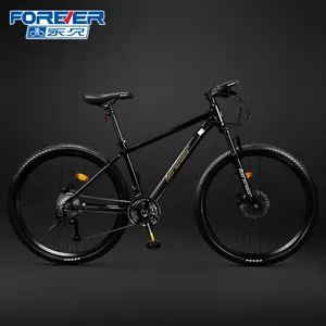 FOREVER New Aluminum Alloy Hydraulic Disc Brake Bike 24/26/27.5 Inch 24/27/30 Speed MTB Mountain Bike