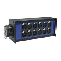 Boîtier de scène 12 canaux avec 8+4 prises XLR femelles, connecteur industriel aviation 37 broches, boîtier de scène en aluminium pour sonorisation de scène en direct