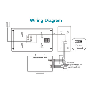 Videoportero Tuya 1080P de 10 Pulgadas, Sistema de Intercomunicación WiFi Inteligente de 4 Cables, Monitor Interior Impermeable con Desbloqueo por Huella Dactilar - Product Image 6