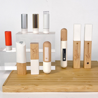 Érable dur série en bois extérieur blanc peinture Laser sérigraphie rouge à lèvres Tube étui boîte conteneur rouge à lèvres emballage