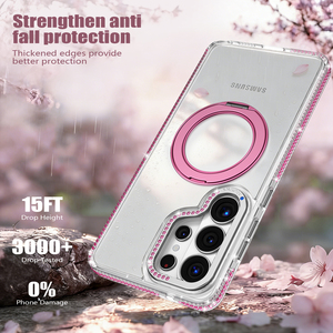 Funda Transparente para Teléfono LeYi al por Mayor para <span class=keywords><strong>Samsung</strong></span> <span class=keywords><strong>Galaxy</strong></span> S26 S24 S25 Ultra, Funda Protectora de <span class=keywords><strong>Alta</strong></span> <span class=keywords><strong>Gama</strong></span> a Prueba de Golpes con Soporte de Anillo de 360 Grados - Product Image 3