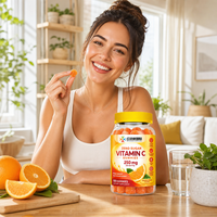 Gummies de Vitamine C 250mg par Portion, Supplément Personnalisé OEM sous Marque Privée, Qualité 100000, Approvisionnement Direct Usine en Usine Propre