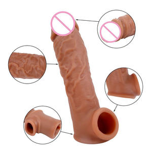 ของเล่นทางเพศสำหรับผู้ใหญ่ ปลอกอวัยวะเพศชายทำจากซิลิโคนเหลว ถุงยางอนามัยแบบปลอก ขยายขนาดอวัยวะเพศชาย ของเล่นเสริมความรู้สึกสำหรับผู้ชาย - Product Image 5