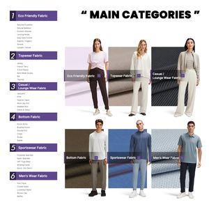 20201 Neues Design Frühlings saison 100% Poly TR Anzug Männer Hacci Sweater Strick gebürstet Stoff für Frauen - Product Image 4