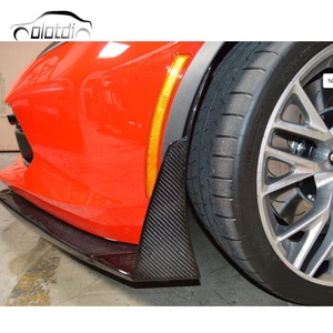 Carbon Fiber Front <b>Splitter</b> Front Bumper Lip Spoiler for Chevrolet Corvette C7 - Product Image 4