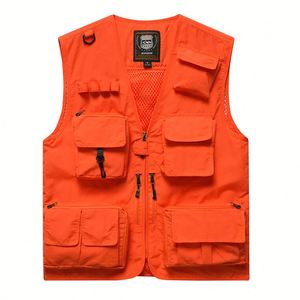 Chaleco Multibolsillos para Hombre, Chaleco de Pesca, Escalada, Senderismo, Fotografía, Campamento, Voluntariado, Chaleco de Invierno - Product Image 4