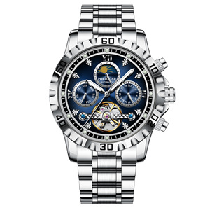 Reloj Mecánico de Acero Inoxidable para Hombre, Marca [Brand], con Puntero Luminoso, Resistente al Agua, Multifunción, Artículo Popular en Transmisión en Vivo, Una Pieza - Product Image 5