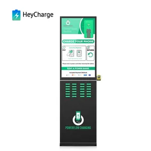 제조업체 판매 휴대용 충전기 대여 전원 은행 자판기 휴대 전화 충전 스테이션 키오스크