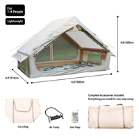 Tente de camping gonflable familiale, technologie avancée, imperméable, pliable, polyvalente, pour le camping en plein air