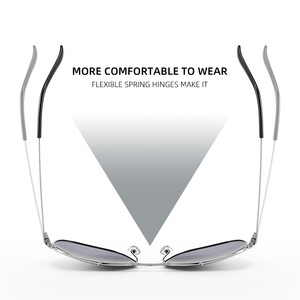 2025 nuevas gafas de sol cuadradas de alta calidad de doble puente de Metal parasol polarizado para <span class=keywords><strong>lentes</strong></span> ópticas Anti-UV para exteriores - Product Image 4