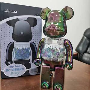 Décoration de la maison Bearbrick 400% éblouissant <span class=keywords><strong>Chiaki</strong></span> my first baby Block Bear Violence Bear Kwas Figurine - Product Image 1