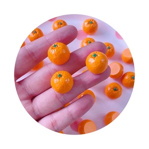 100 Piezas de Mini Figuras de Naranjas Artificiales de Resina, 16*18MM, Adornos Realistas de Fruta de Naranja para Decoración Navideña, del Hogar, Cocina y Fiestas - Product Image 2
