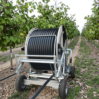 Système d'irrigation goutte à goutte agricole JP90-300 avec enrouleur de tuyau et boîte de vitesses