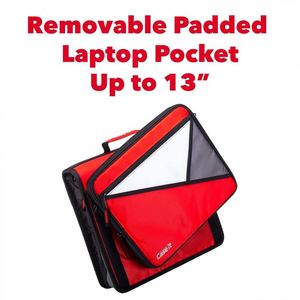 Case-it Mighty Zip Tab Zipper Binder, Laptop <b>Tablet</b> Portfolios Padfolio Binder Travel Documents <b>Holder</b> Organizer - Product Image 4