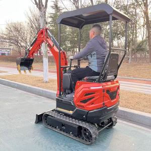Miniexcavadora de orugas de 1.2 toneladas más vendida para excavación con motor, con barrena y cucharón de 0.025m de capacidad, alta eficiencia operativa, envío gratis - Product Image 6