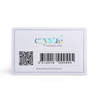 Tarjeta de Membresía Personalizada de Fábrica, Tarjeta de Visita de PVC, Código de Barras, Código QR, Tarjeta de Regalo