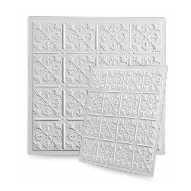 600*600mm blanc en relief PVC plafond carreaux partout dans le monde