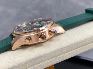 Montre mécanique de qualité supérieure 41,9 mm APS Factory Cal. Montre chronographe multifonctionnelle en or rose 69385 Movement IW388110 Pilot - Product Image 4