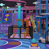 Équipement de terrain de jeu intérieur personnalisé pour parc d'attractions, jeu d'aventure interactif commercial
