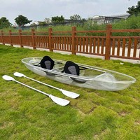 Kayak transparent double de 8 mm et 11 pieds, directement de l'usine, idéal pour les flottes hôtelières