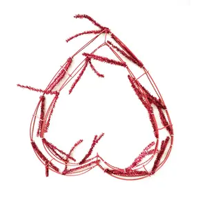 <span class=keywords><strong>36</strong></span> <span class=keywords><strong>inch</strong></span> क्रिसमस दिल के आकार का अतिरिक्त बड़े तार रूपों में रहने वाले पुष्पांजलि थोक - Product Image 1