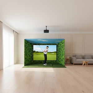 <span class=keywords><strong>Simulador</strong></span> <span class=keywords><strong>de</strong></span> <span class=keywords><strong>Golf</strong></span> Interior <span class=keywords><strong>para</strong></span> el Hogar, con Red Segura y Silenciosa, Fácil <span class=keywords><strong>de</strong></span> Montar sin Herramientas, <span class=keywords><strong>para</strong></span> Entusiastas del <span class=keywords><strong>Golf</strong></span> y Uso Familiar - Product Image 3