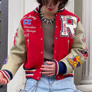 Jaqueta Bomber Varsity Letterman YUJIA Personalizada para Homens no Atacado, Jaqueta de Beisebol Letterman - Product Image 5