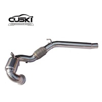 Downpipe kinerja tinggi untuk VW Golf MK7/MK7.5 GTI 2.0T 2014-2020 kualitas tinggi dengan Downpipe knalpot katalis
