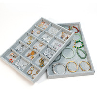 SSeesy nouveauté chine personnalisé bois velours bijoux cendrier plateaux fendu anneau collier Bracelet emballage plateaux plateaux de service