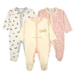 Combinaison bébé <span class=keywords><strong>de</strong></span> haute qualité, impression personnalisée, style décontracté confortable, fermeture à boutons pression, unisexe, manches longues, automne - Product Image 6